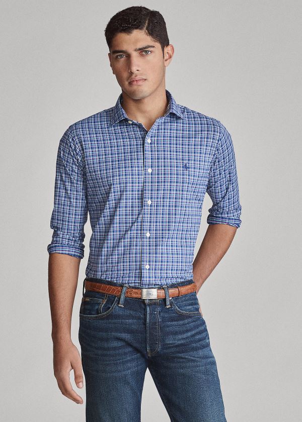 Camisa Polo Ralph Lauren Hombre Morados / Multicolor - Classic Fit Performance - WBKJI8159